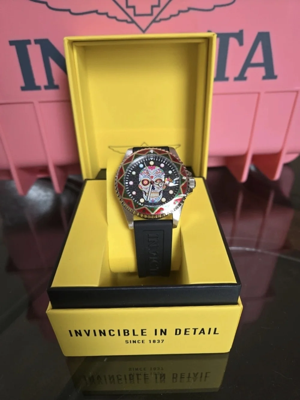 50515 Invicta Sugar Skull Pro Diver Dia De Los Muertos Collector's 43mm Watch